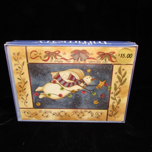 Angel Snowman 18 Christmas Cards With Sentiment - Picture 8 of 8